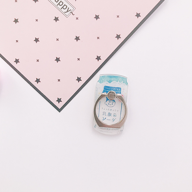 New Cute Cartoon Soft Drinks Milk Bubble Tea Creative Mobile Phone Ring Holder Desktop Phone Bracket Dây điện thoại di động | BigBuy360 - bigbuy360.vn