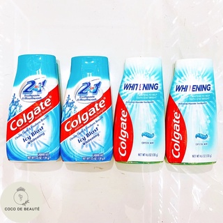 Kem đánh răng size du lịch colgate 2 in 1 toothpaste & mouthwash icy blast, colgate whitening crystal mint mỹ