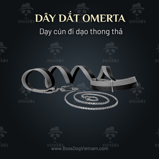 Dây dắt cho chó đi dạo kèm vòng cổ trung thành Omerta BossDog