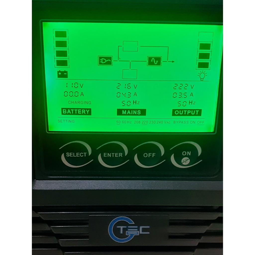 BỘ LƯU ĐIỆN - UPS GTEC 2KVA ONLINE