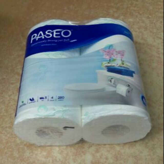 Giấy vệ sinh Paseo gói 4 cuộn hoa
