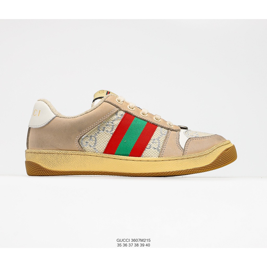 GIÀY SNEAKER MÃ SẢN PHẨM_Gucci Distressed Screener sneaker NHIỀU MÀU PHONG CÁCH FULLBOX + FREESHIP