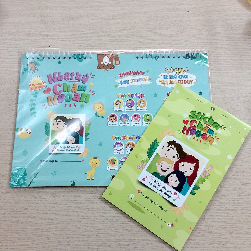 NHẬT KÝ CHĂM NGOAN  KÈM 640 STICKERS KHEN THƯỞNG THEO CHỦ ĐỀ