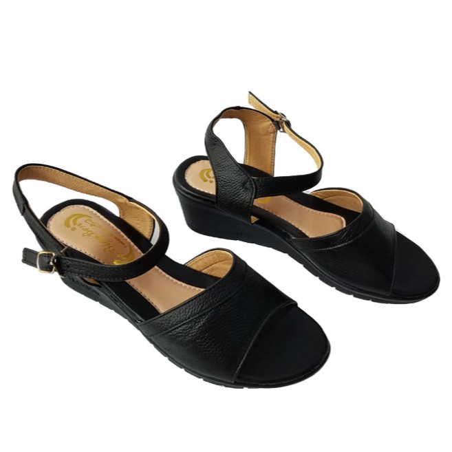 Giày sandal đế xuồng da bò thời trang BIGGBEN HKD367