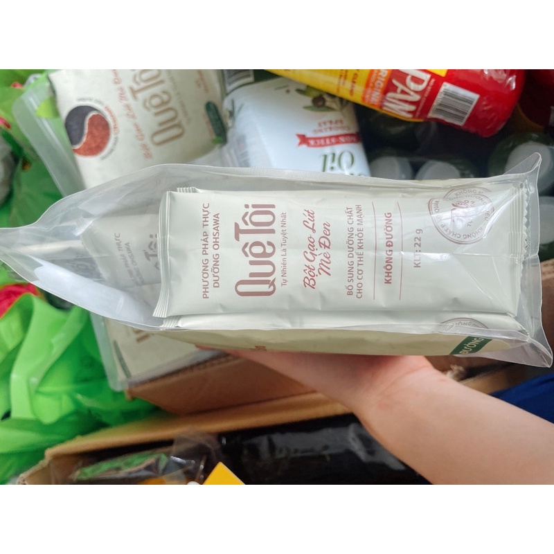 BỘT GẠO LỨT MÈ ĐEN GÓI 22gr dùng thử
