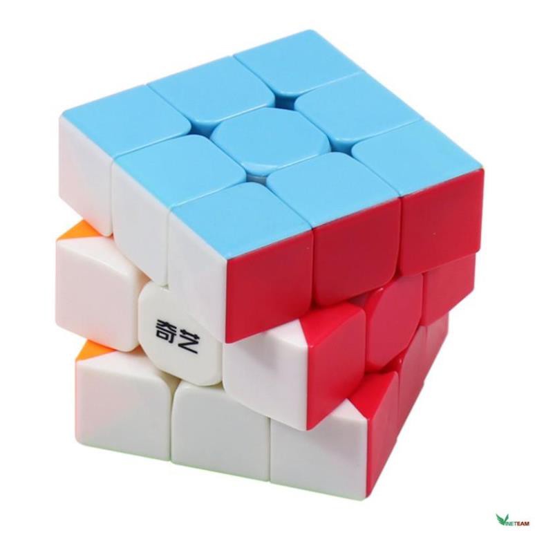 Rubik 3x3 QiYi Warrior S QY33S Stickerless Rubic 3 Tầng Không Viền KT 5,5cm -dc4642