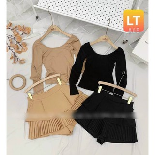 Set áo thun chân váy 2 tầng