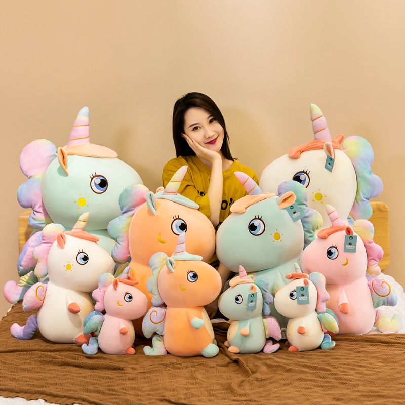 Gấu bông Unicorn đáng yêu  - Kì lân nhồi bông Pony cute  xinh xắn chất đẹp mềm - Lado Shop