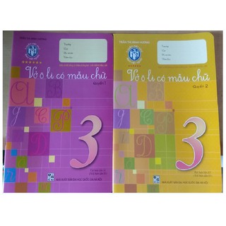 Combo sách - Vở ô li có mẫu chữ lớp 3 (tập 1+2)
