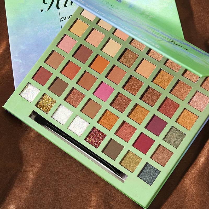 [Hàng mới về] Bảng Phấn Mắt 48 Màu Lì Và Ánh Nhũ Kết Hợp Thời Trang