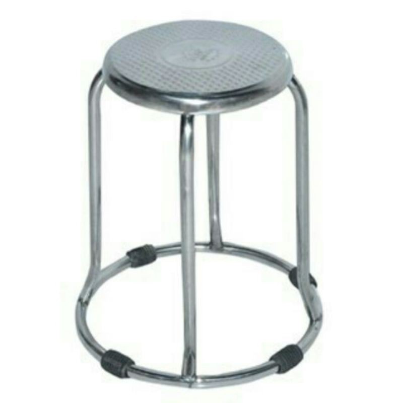 Ghế đôn inox tròn cao 45cm