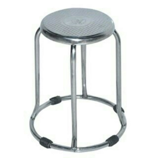 Ghế đôn inox tròn cao 45cm