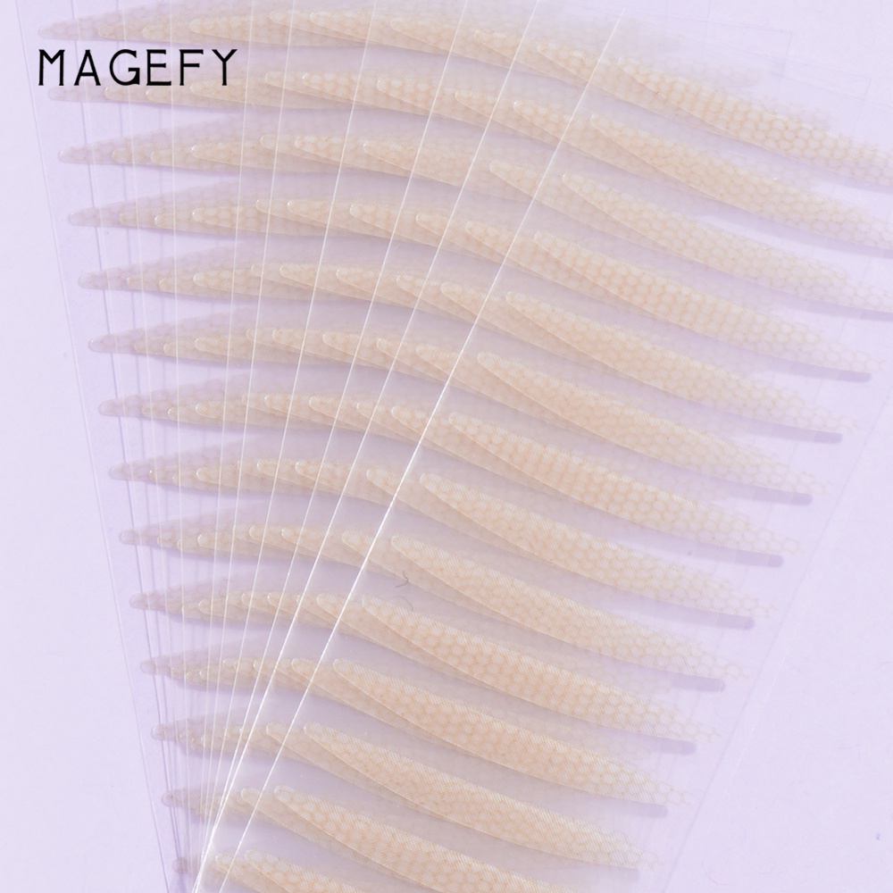 Set 30 miếng dán kích mí Magefy lưới một mặt + nhíp + nĩa Y