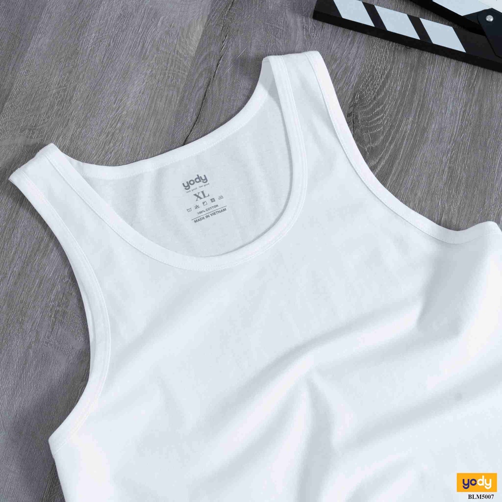 Áo ba lỗ nam Yody chất liệu cotton thoáng mát thấm hút mồ hôi BLM5007