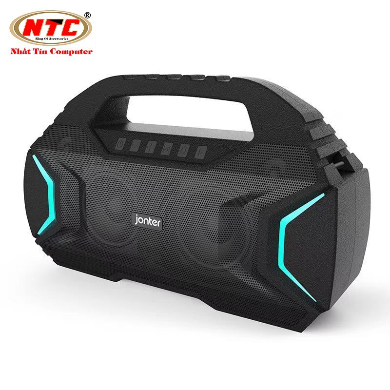 Loa Bluetooth Karaoke cao cấp Jonter M100 Chất âm cực hay, công suất 40W, pin 4000mAh sử dụng trong 12h (Đen) + Tặng kèm