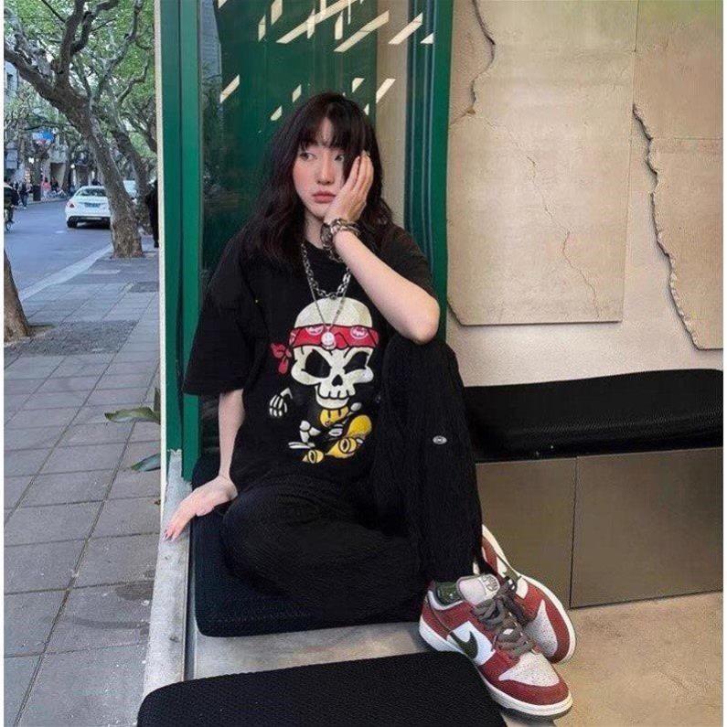 Áo thun tay lỡ Mặt Cười , Áo thun unisex nam nữ form rộng oversize chất liệu Cotton 100%