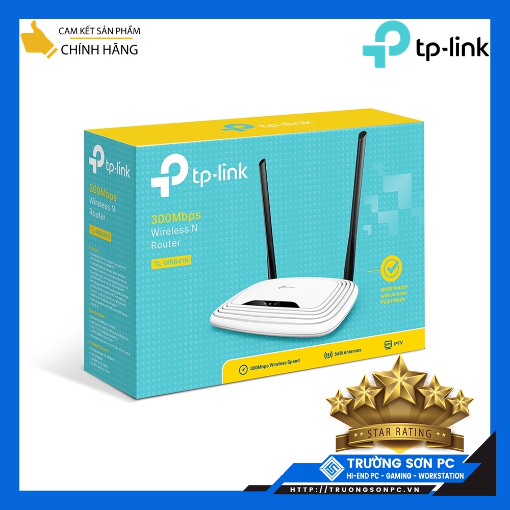 Bộ Phát Wifi TP-LINK WR 841N 300Mbps | BH chính hãng 24 tháng