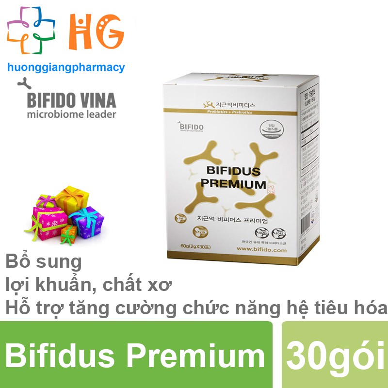 Men vi sinh Zigunuk Bifidus Premium - Bổ sung lợi khuẩn, chất xơ Hỗ trợ tăng cường chức năng hệ tiêu hóa (Hộp 30 gói)