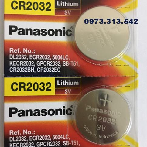 2 viên pin CR2032 / CR2025 / CR1632 / CR1220 / CR2016 / CR1620 / CR1616 Panasonic