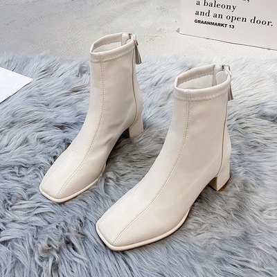 ❄❄ Boot Mũi Vuông 2 Đường May Xéo Cá Tính❄❄