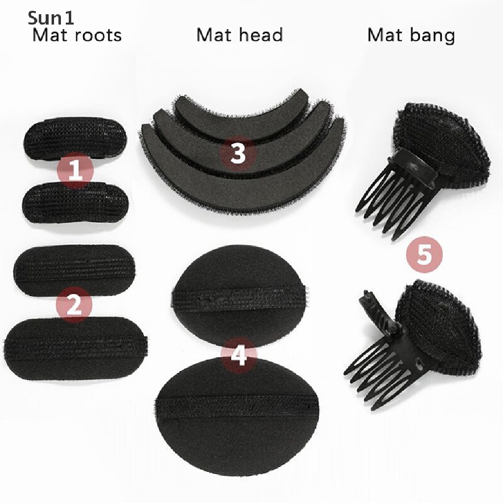 Set 8 Mút Trang Điểm Làm Phồng Tóc Tiện Dụng Chất Lượng Cao
