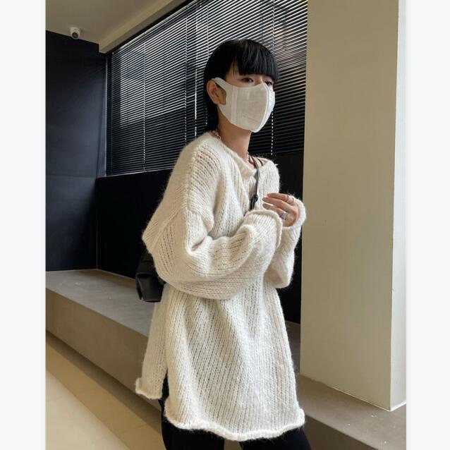 Áo Len Tay Dài Dáng Rộng Phong Cách Hàn Quốc Thời Trang Xuân Thu Mới