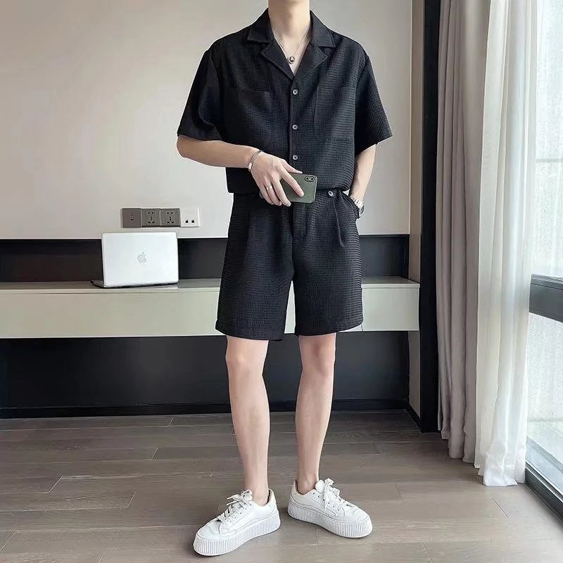 Mới Set Đồ Thể Thao Ngắn Tay bộ đồ blazer Phong Cách Hàn Quốc áo khoác blazer nữ Năng Động bộ nam from rộng đồ bộ thể thao nam thời trang bộ thể thao nam