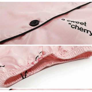 Đồ ngủ Lụa mặc nhà Pyjama Luxury 2DECEMBER, Hồng Cherry PY09