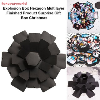 ♣✨♣ Explosion Box Multilayer Surprise DIY Photo Album Hexagon For Birthday Christmas Gift