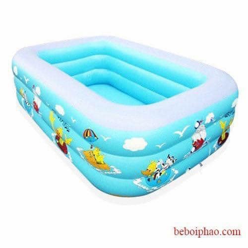 [XẢ KHO+FREE SHIP] BỂ BƠI PHAO VUÔNG 2 TẦNG 3 TẦNG 1M2 1M5 1M8