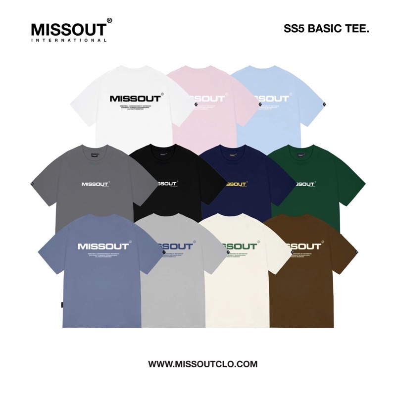 [Missout Chính Hãng] Áo thun BASIC LOGO 𝗦𝗦𝟓 𝐌𝐈𝐒𝐒𝐎𝐔𝐓