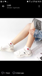 Set 10 đôi tất tim cổ ngắn nữ