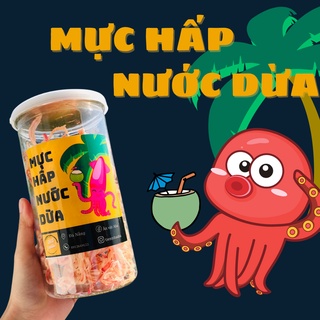 Mực xé sợi hấp nước dừa aha 300g đồ ăn vặt