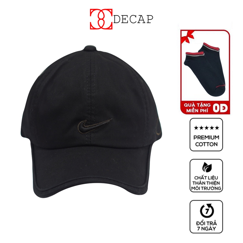 Nón mũ kết lưỡi trai thời trang phom đẹp nam nữ unisex ulzzang chất vải kaki snapback kiểu Nike |DECAP SHOP