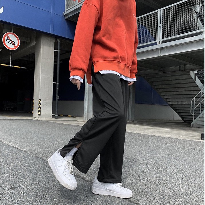 😆 LOẠI TỐT - GIÁ SỈ 😆 Quần dài ống đứng XẺ TÀ thời trang TÂY ÂU năng động, QUẦN NAM NỮ ỐNG XUÔNG GẤU CÓ NÚT BÓ | BigBuy360 - bigbuy360.vn