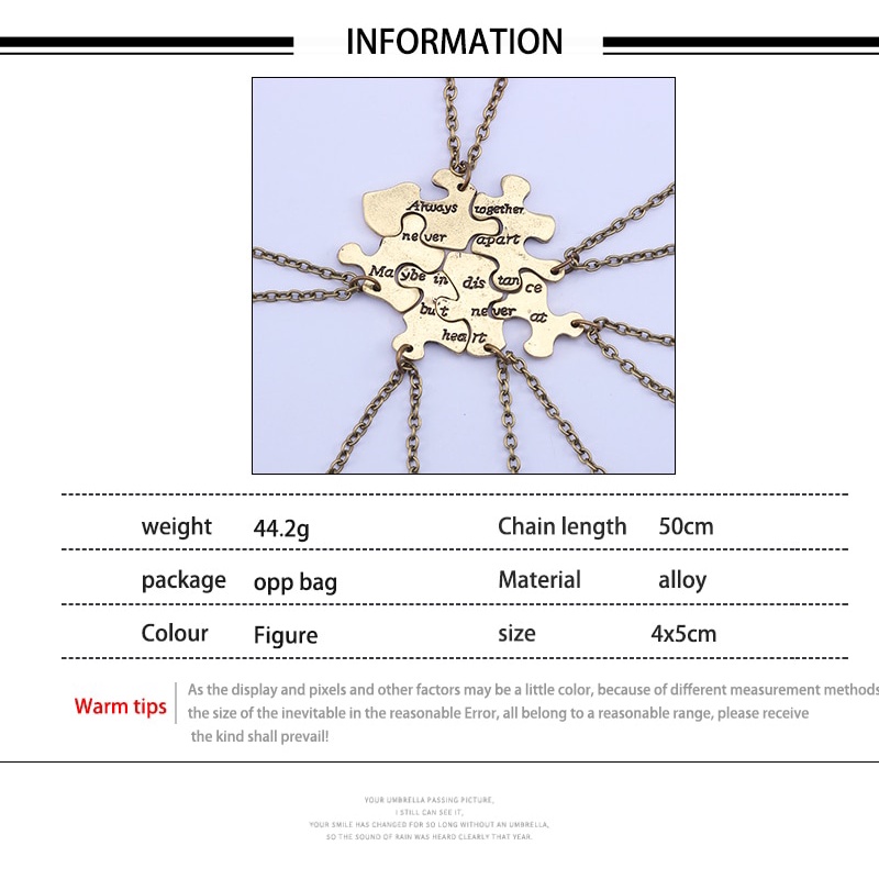 Set 6 Vòng Cổ Choker Mặt Búp Bê Best Friends BFF Nhiều Lớp Làm Quà Tặng Sinh Nhật Cho Nam Và Nữ