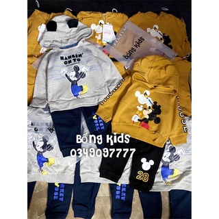 Bộ nỉ hoodie bé trai mickey dn