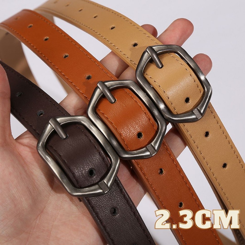 Thắt lưng nam nữ Unisex lục giác phong cách Hàn Quốc bản 2.8cm TL092 (hỗ trợ cắt, bấm lỗ dây nịt) - Thắt Lưng Giá Tốt