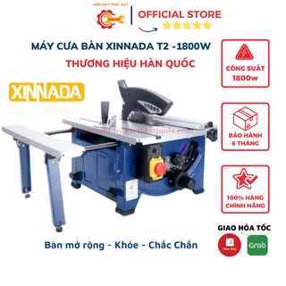 Máy cưa gỗ bàn mini XINNADA - Hàng nội địa chính hãng - Công suất khủng 1800W - Bảo hành 6 tháng