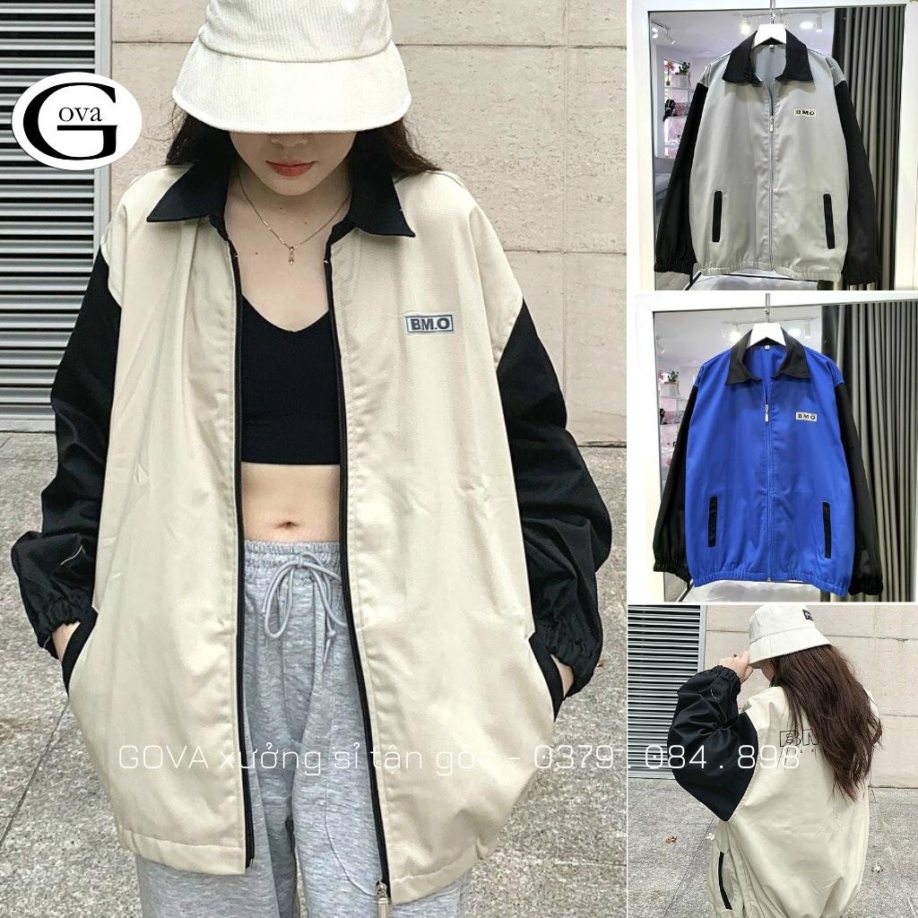 Áo Khoác Kaki B.M.O Nam Nữ Ulzzang Unisex 2 Lớp Form Rộng Thể Thao GOVA