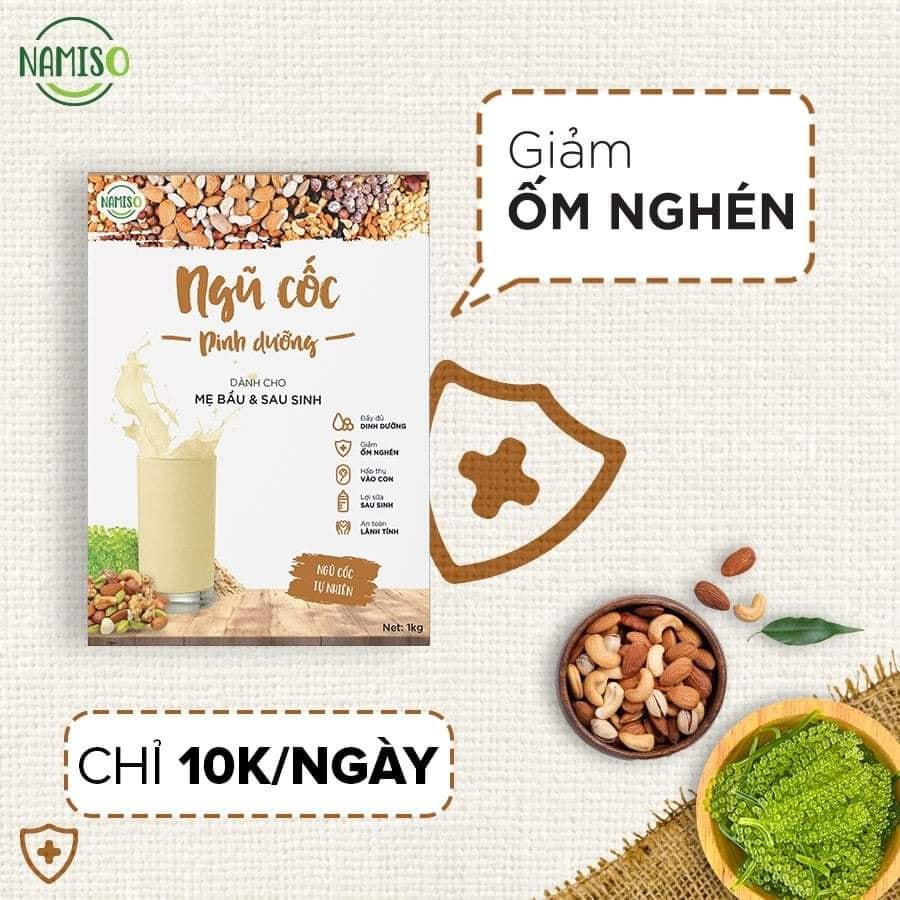 Ngũ cốc Namiso  Organic Food - Ngũ cốc dinh dưỡng cho mọi lứa tuổi ( chính hãng 100%)