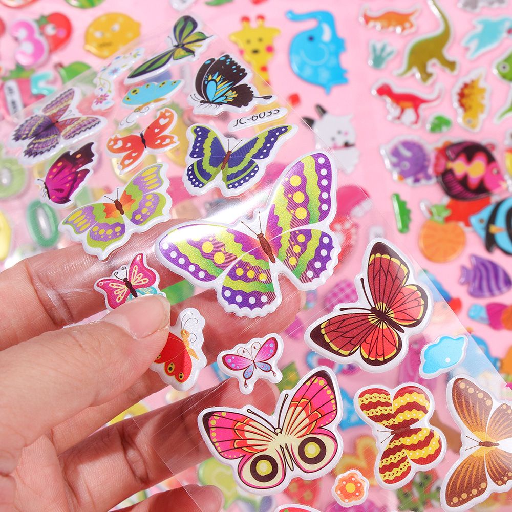 Miếng Dán Tường Họa Tiết Hoạt Hình Động Vật 3D Chống Thấm Nước Phong Cách Cổ Điển Cho Bé