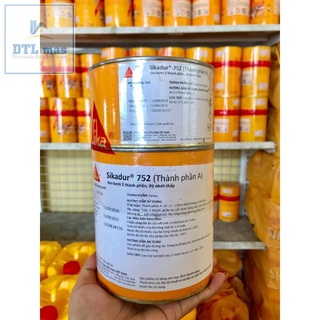Sikadur 752 bộ 1Kg - Chống thấm 2 thành phần Epoxy có thể bơm được. Sika 752