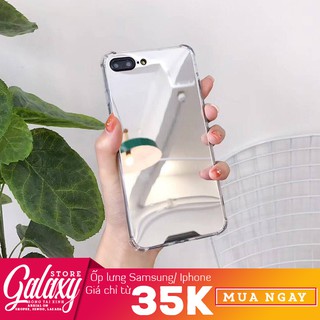 Ốp Lưng Gương Iphone 6/7/8/X Samsung J6 J7 Ốp trắng