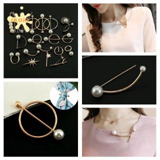 Ghim Cài Áo Đính Ngọc Trai Nhân Tạo Thời Trang