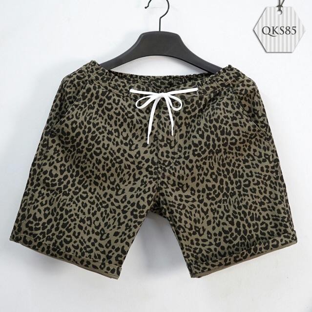 Quần Short Nam Hoạ Tiết Năng Động, Chất Vải Kaki Thun Co Giãn, Thoãi Mái, Dáng Thể Thao