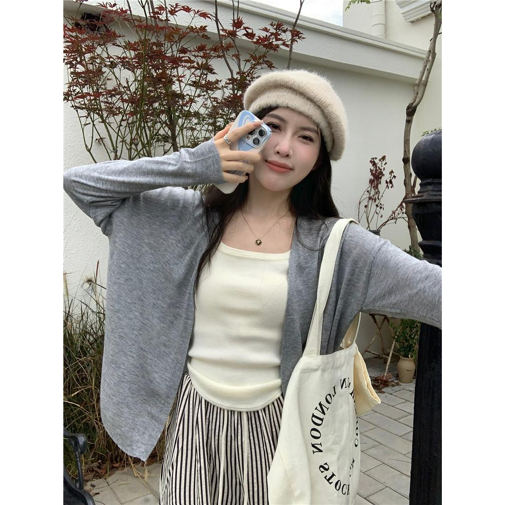 67080 early autumn must-have thin loose all-match long-sleeve