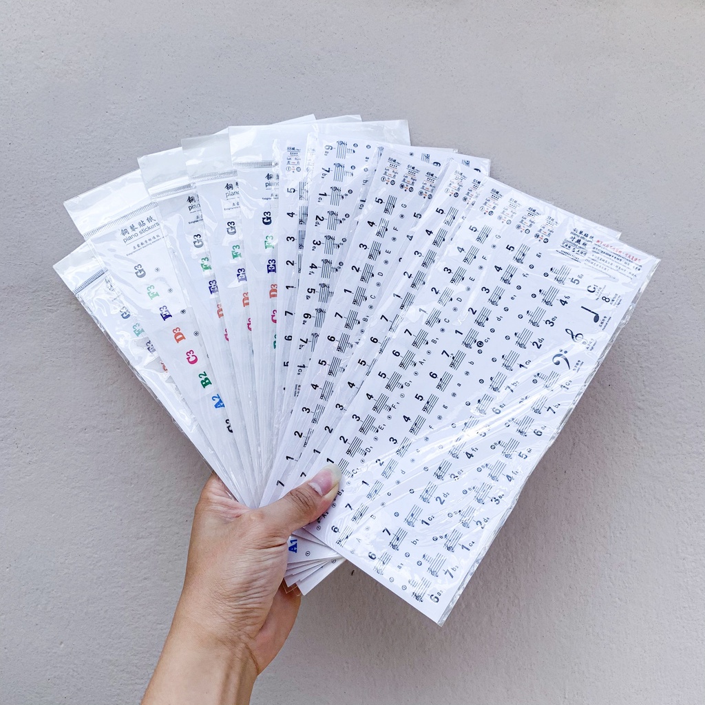 Miếng dán nốt nhạc trên đàn Piano, Organ | Piano Sticker - Decal |