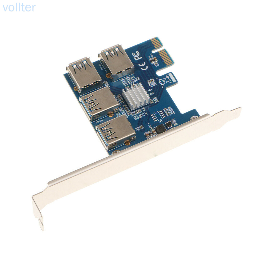 Bảng Mạch Mở Rộng 4 Cổng Pci-E X1 Sang Usb 3.0