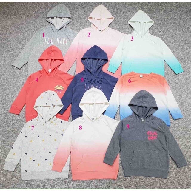 [XUẤT XỊN ] Áo hoodie nỉ da cá xuất dư xịn OLDNAVY cho bé 5-16t